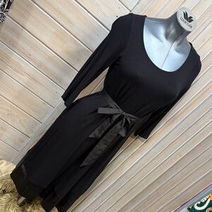 Motherhood Maternity Elegant Black 3/4 Sleeve Dress